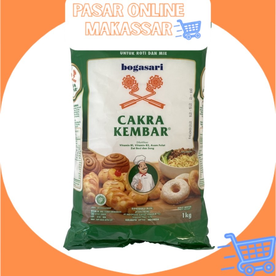 

Cakra Kembar Tepung Terigu Premium 1 KG