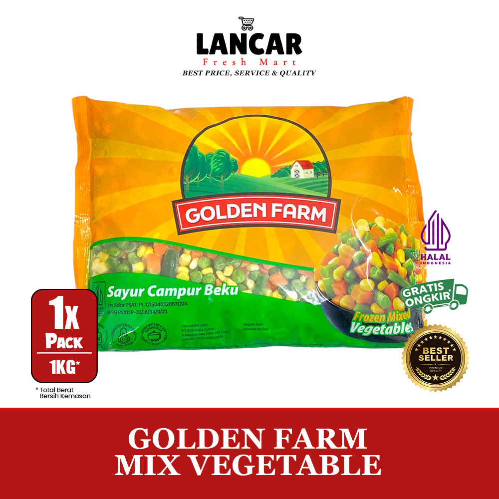 

GOLDEN FARM MIX VEGETABLES / SAYURAN BEKU 1KG