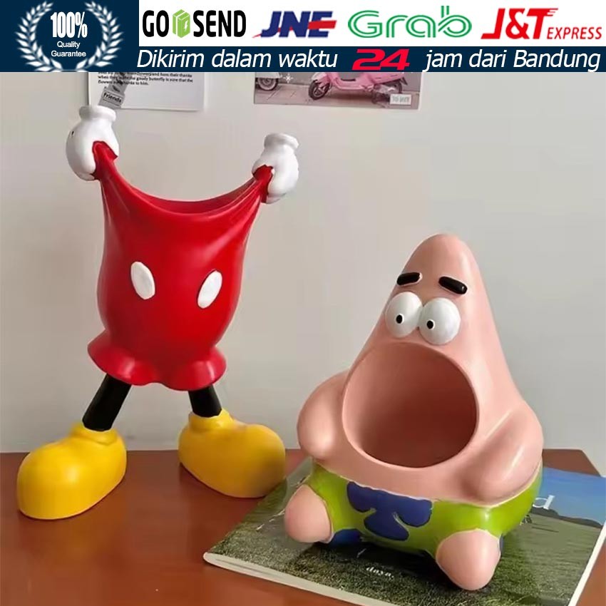 Tempat Pensil Meja Lucu Karakter Mickey / Pen Holder Plastik Serbaguna untuk Pulpen, Pensil & Akseso