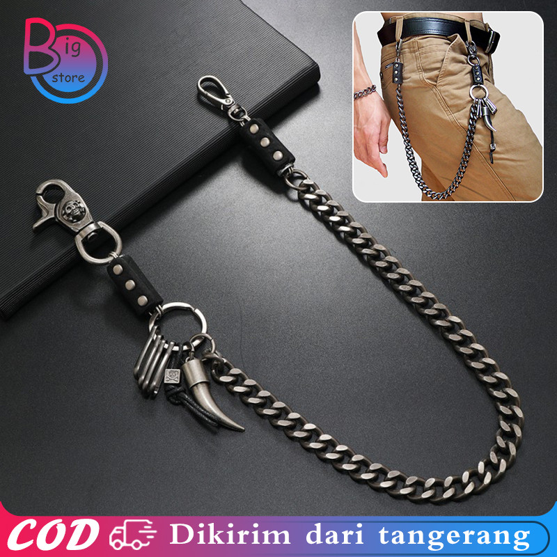 Rantai Punk Rock Rantai Dompet Rantai Celana Gaya Rocker Dompet Rantai Pria Rantai Dompet Pria Punk