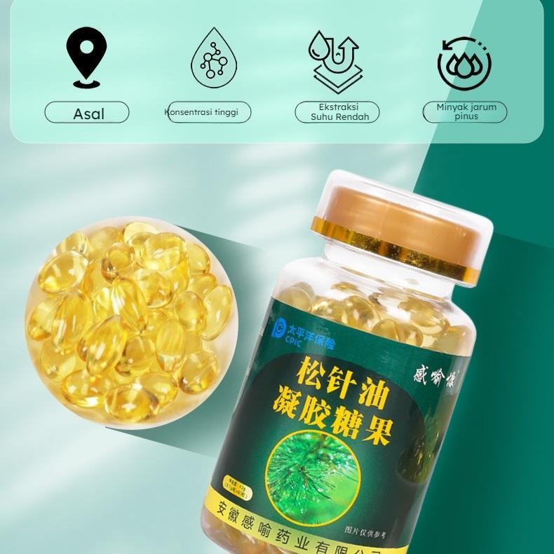 

Kapsul Lunak Minyak Pinus Halal Ekstrak Alami / Permen Gel Minyak Pinus Halal Nutrisi Kesehatan / Kapsul Lunak Minyak Pinus Halal untuk Dimakan / Permen Gel Minyak Pinus Halal untuk Mata / Kapsul Lunak Minyak Pinus Halal Antioksidan - 1 Bottle