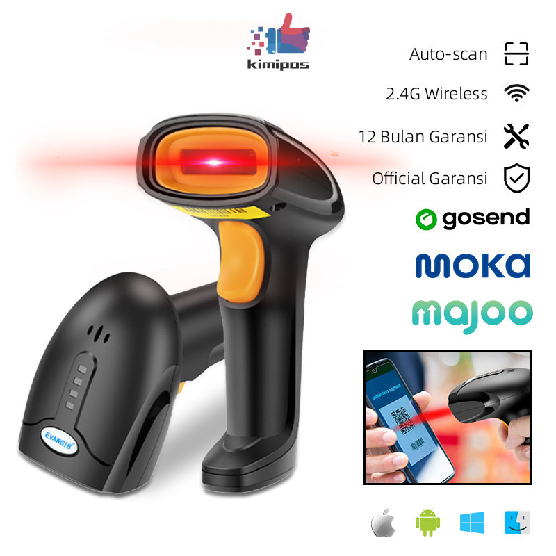 

[cod] Scanner Barcode 1D 2D Terbaru AutoScan Dengan Kabel Wireless Untuk Kasir, Scan Produk Resi Marketplace