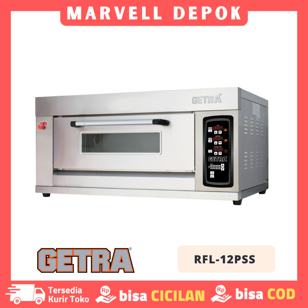 PIZZA OVEN GAS GETRA RFL-12PSS GAS PIZZA DECK OVEN 1 DECK 2 LOYANG GARANSI RESMI