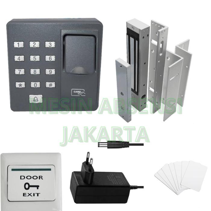 

NG zkteco x6 paket akses door fingerprint paket access control acces door - adaptor+exit plNG