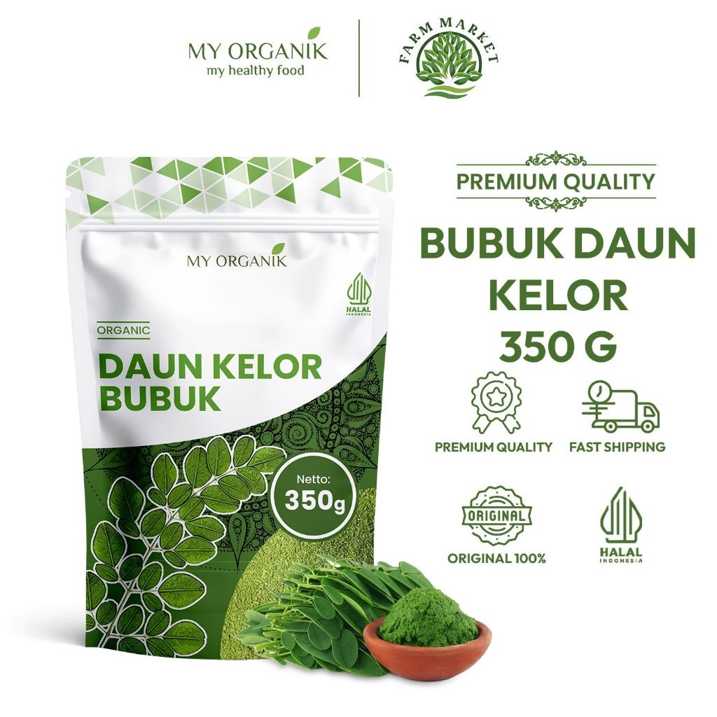 

My Organik Bubuk Daun Kelor Moringa Bubuk Premium Pure Organic