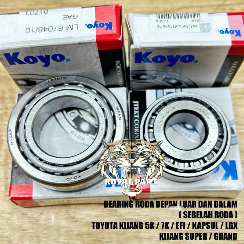 BEARING BERING RODA DEPAN LUAR DALAM KIJANG 7K 5K EFI KAPSUL LGX GRAND SUPER KRISTA ( SEBELAH RODA D