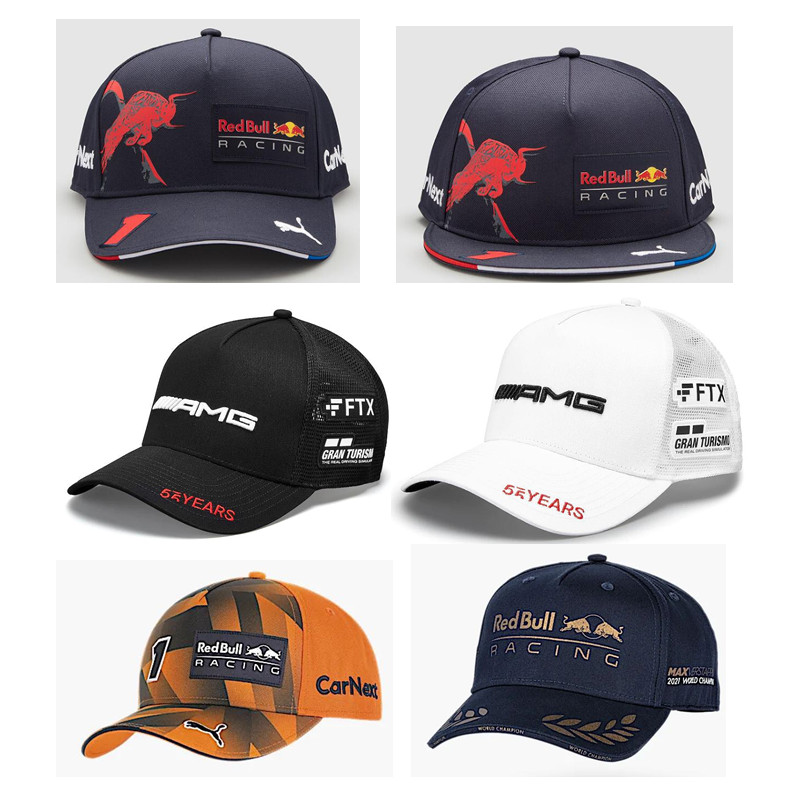 Classic Black Red Bull Baseball Hat Red Bull Racing Hat Men's and Women's Outdoor Sports Red Bull Ha