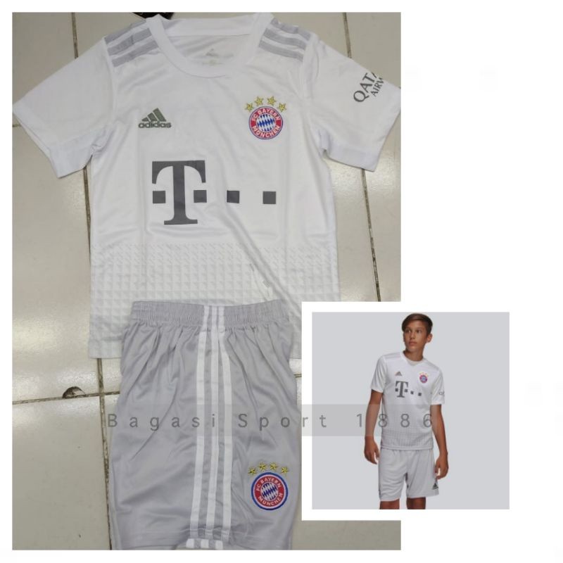 Stelan Baju Bola Munich Setelan Bayern Munchen Kids Kid Anak Away Kit Tandang 2019 2020 Munich Moenc