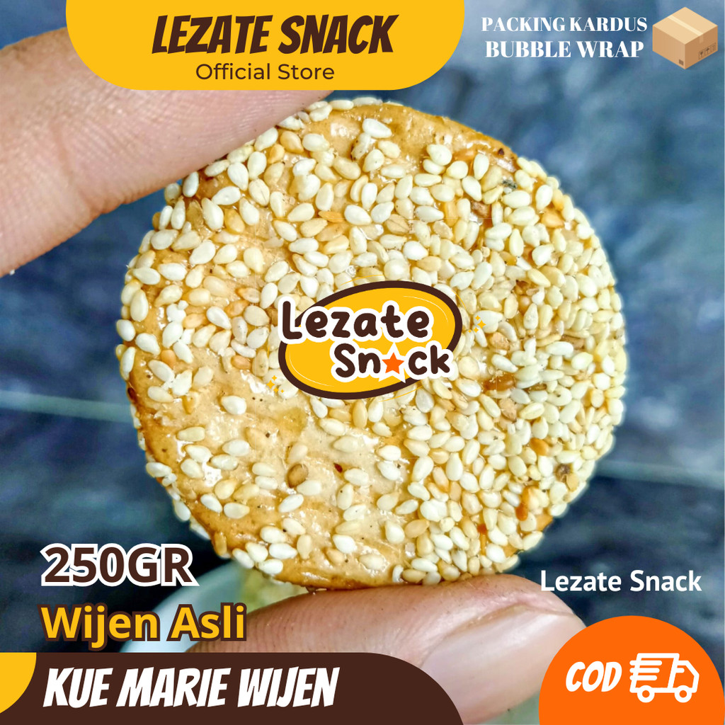 

Biskuit Marie Wijen 250GR Murah Renyah Manis Kue Jadul / Roti Kue Kering Mari Wijen Jadoel Enak