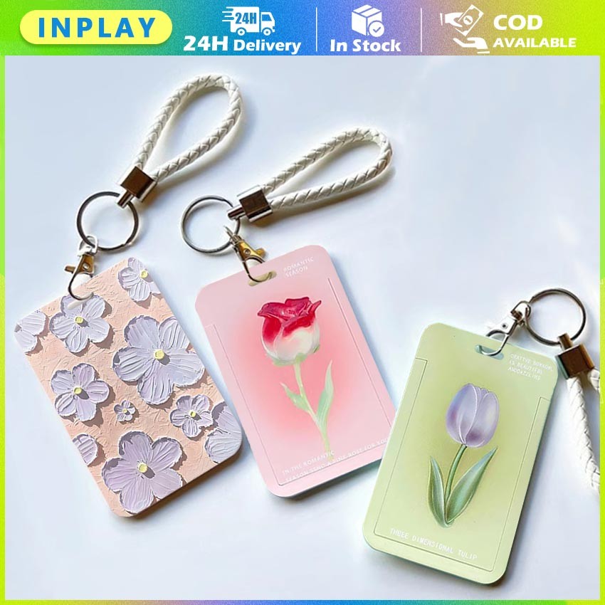 

ID Card Holder Motif Kawaii Bunga Tulip Rose Untuk Kartu Mahasiswa, Kartu Kerja, dan Photocard Lucu