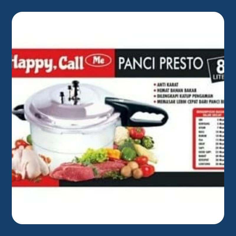 PANCI PRESTO HC KAPASITAS 8 LITER PANCI HC ANTI KARAT PRESTO 8 LITER PRESTO HAPPY CALL PRESTO  MEREK