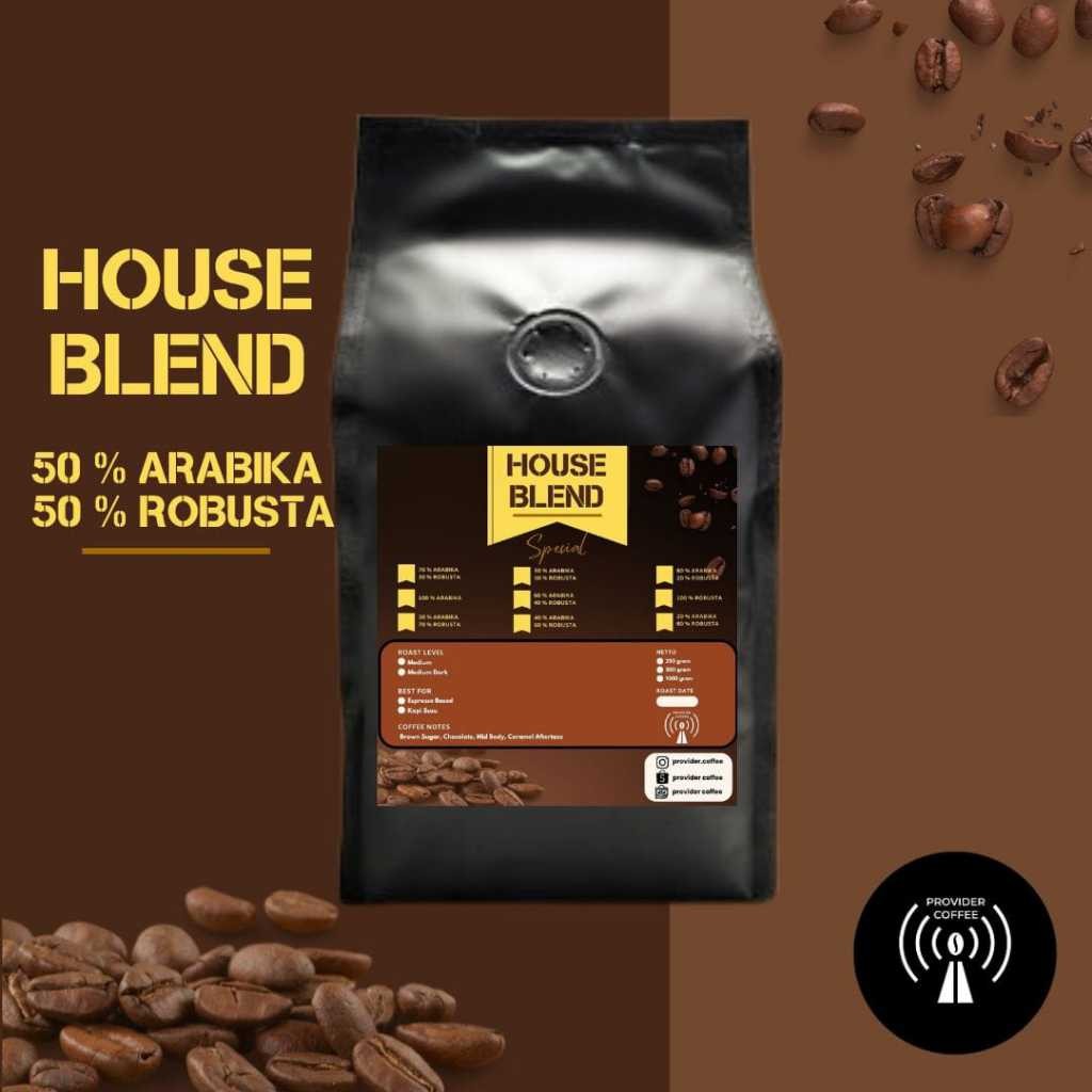 

Biji Kopi House Blend 50 : 50 Kopi Arabika Robusta