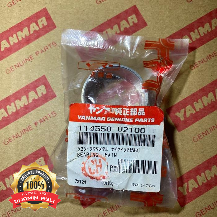 Main bearing Yanmar L60 114350-02100 Original DIJAMIN ASLI YANMAR