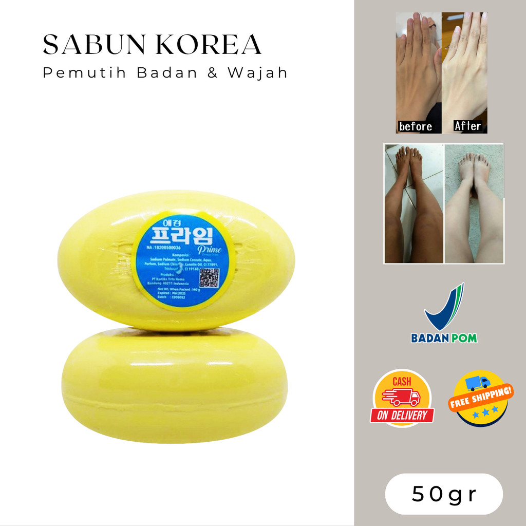 Sabun Korea Original Pemutih Badan / Sabun Miracle / Golden Egg Soap / Sabun Korea LUS Beauty Yellow