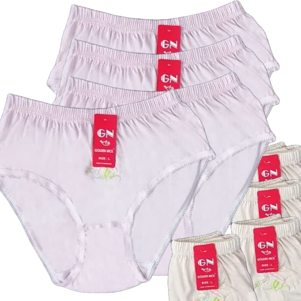 [ 6PCS ] Celana Dalam Golden Nick Bordir sablon | Sablon Golden Nick | Bordir Golden Nick