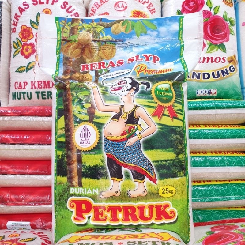 

BERAS PETRUK PREMIUM 5kg - 25kg WANGI PANDAN. PULEN TANPA PATAHAN