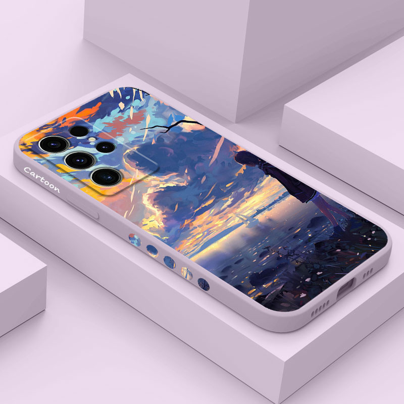 Comic Book Road Phone Case For Samsung Galaxy S25 S24 S23 S22 S21 S20 Ultra Plus FE S10 S9 S10E Note