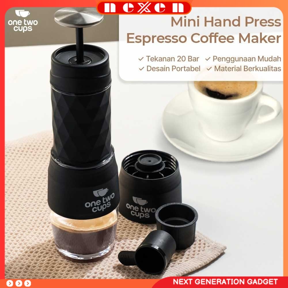 Hand Press Mini Espresso Coffee Maker 3in1 20 Bar 120ml - HS-8439
