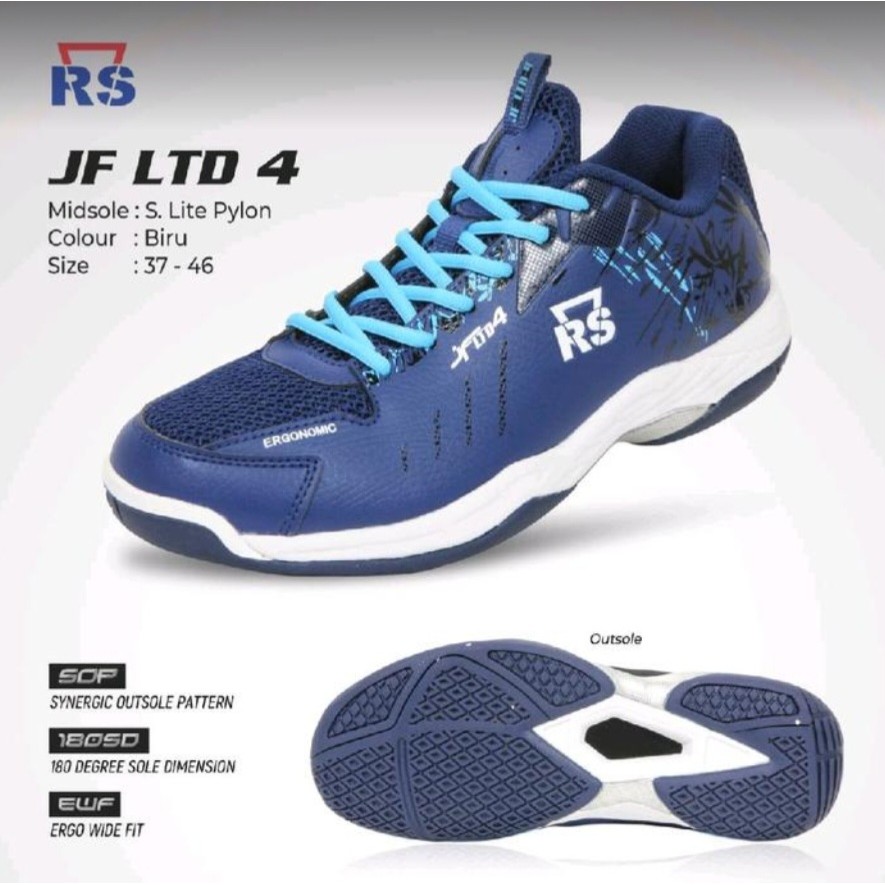 Sepatu Badminton RS JF 4 LTD LIMITED EDITION Jeffer ORI RS