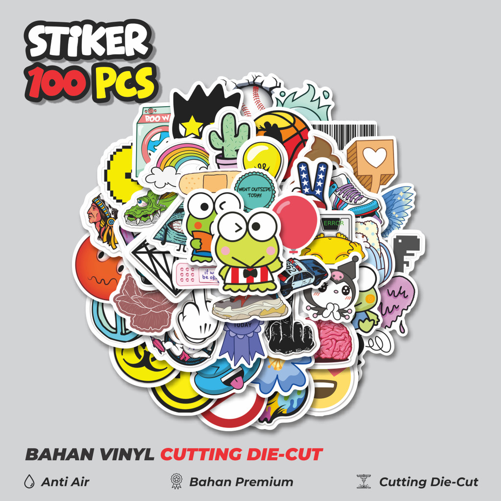 

Terbaru! 50 pcs Noob Pack Stiker Random V2 Stiker Dekorasi Lucu Kreatif untuk Notebook, Skateboard, HP