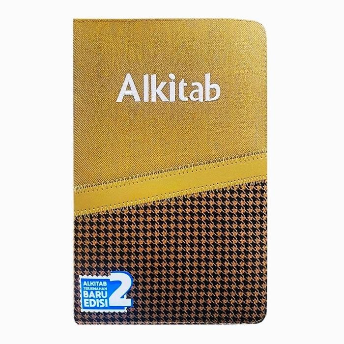 Mumpung Murah ALKITAB MANULA LANSIA BESAR + COVER KULIT IMITASI. LAI. TB 064 TI SL - Cokelat