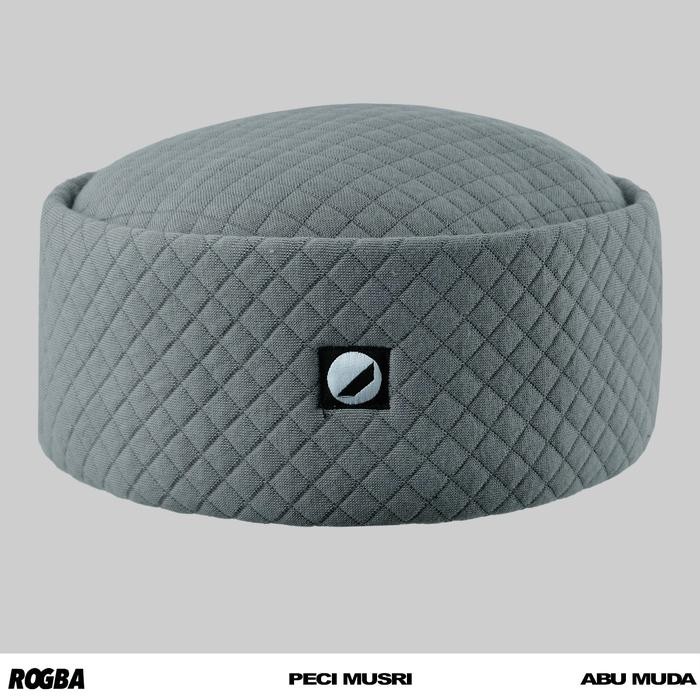 PECI MUSRI ROGBA - Peci Pria Kopiah Modern - Abu Muda