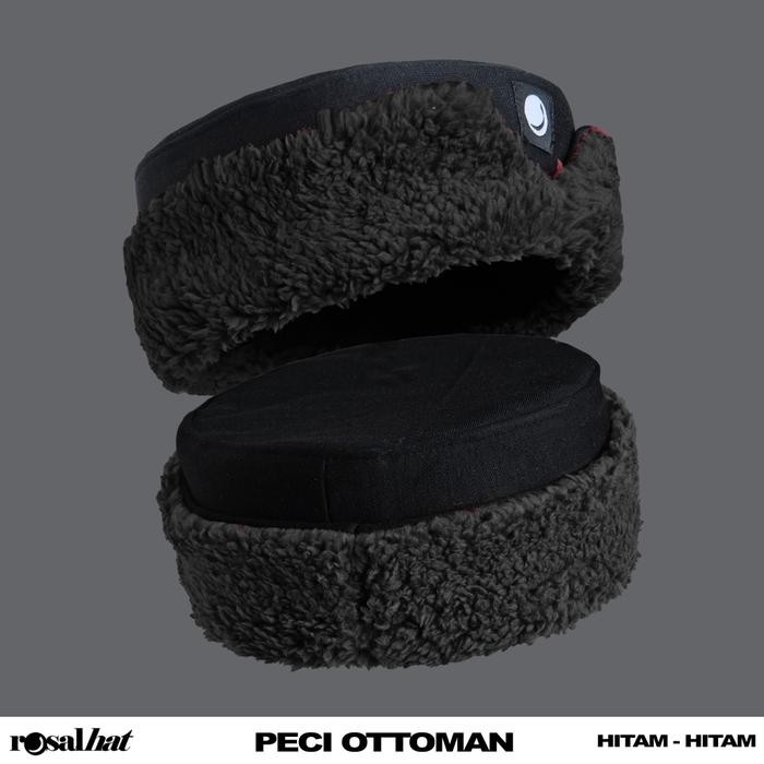 Peci Ottoman Rosal Khas Topi Tradisional Turki Kopiah Songkok Pria Muslim - Hitam