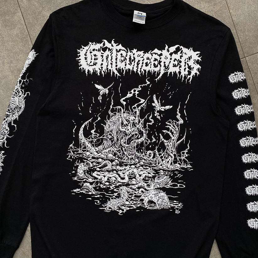 KAOS LENGAN PANJANG DESERTED - GATECREEPER | KAOS BUILDUP PREMIUM | KAOS KATUN | KAOS MUSIK