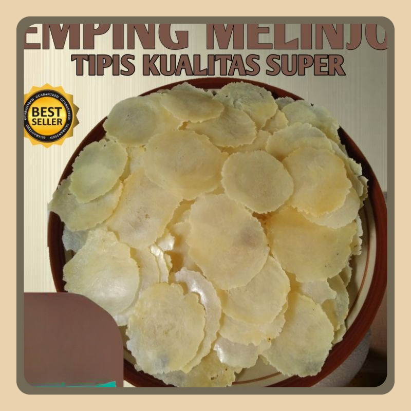 

EMPING MELINJO 1 KG SUPER TIPIS KERING ASLI LIMPUNG FULL KERING