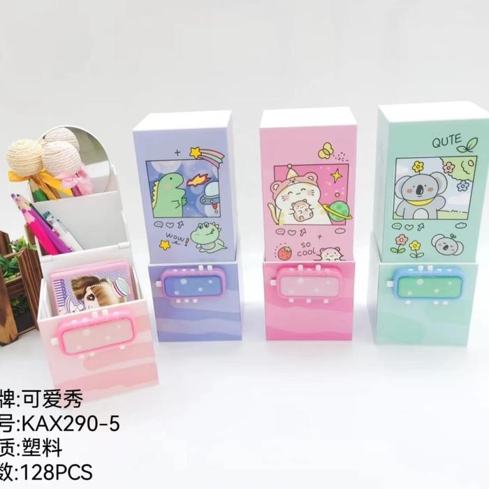

Tempat Pensil Password KAX-290 Plastik 3Susun Stationery - Animal