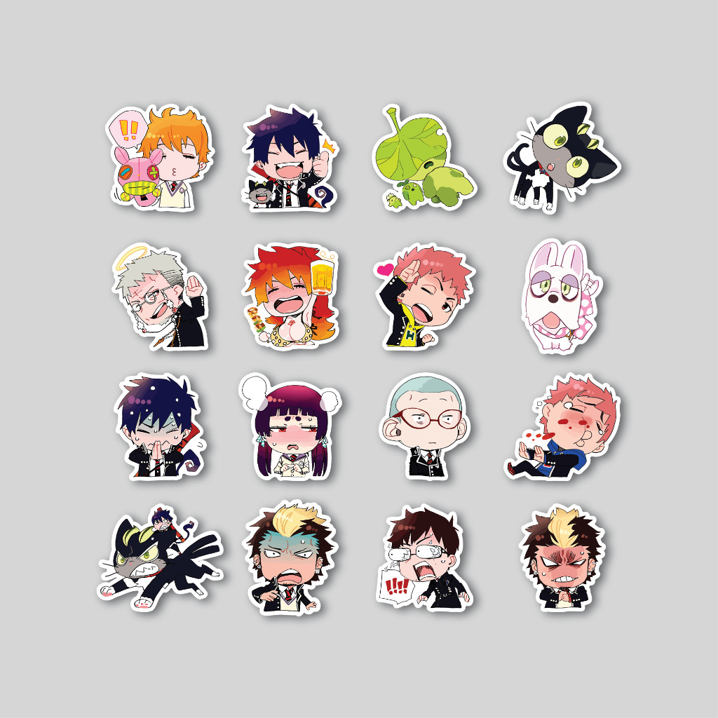 

Sticker Pack Blue Exorcist | Sticker Tumblr | Stiker Laptop Koper Helm