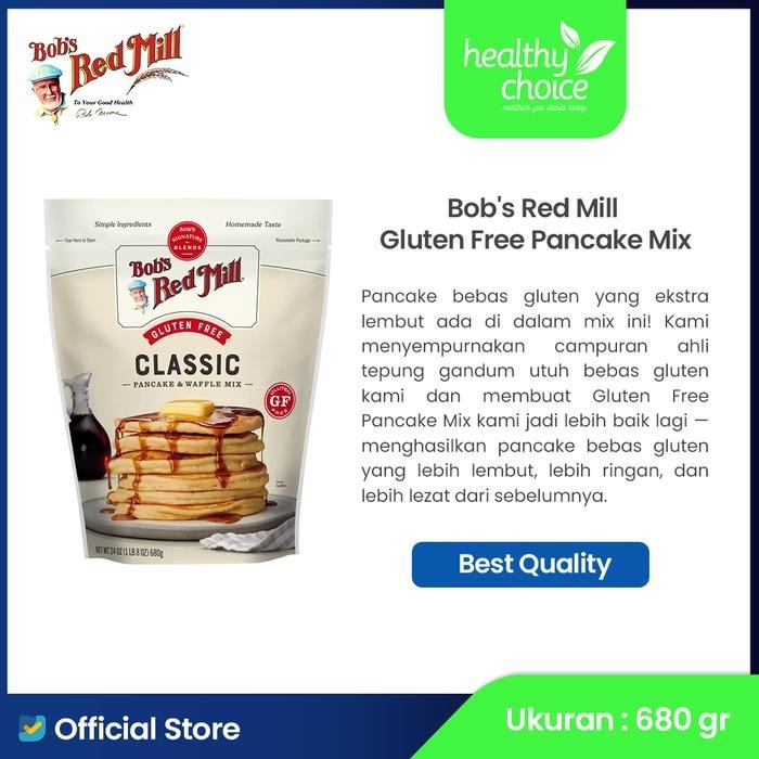 

[[Promo]] Bob's Red Mill Gluten Free Pancake Mix 680 gr Bahan Tepung Bubuk Natural - Exp Jauh