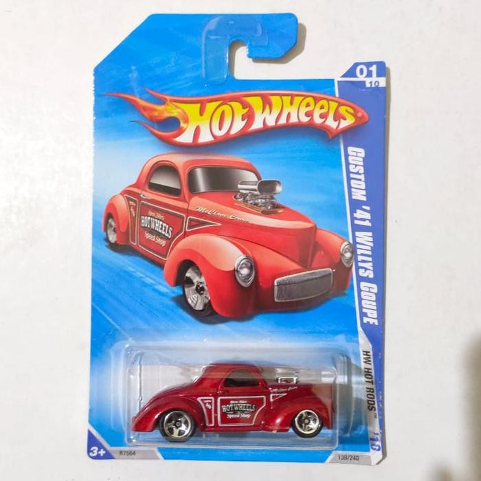 TR99 HW Hot Wheels Custom 41 Willys Coupe merah 2010