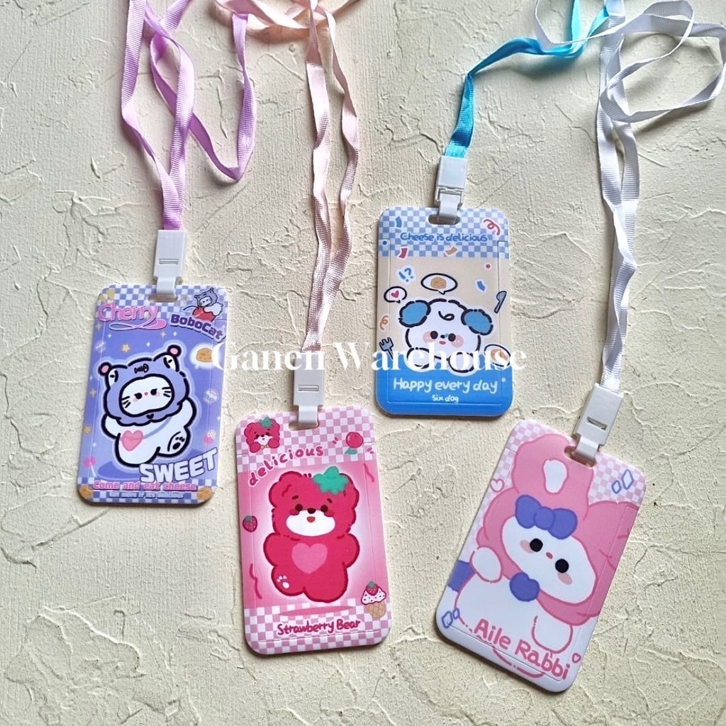 [GW] Lanyard Sanrio Lotso ID Card Holder Photocard