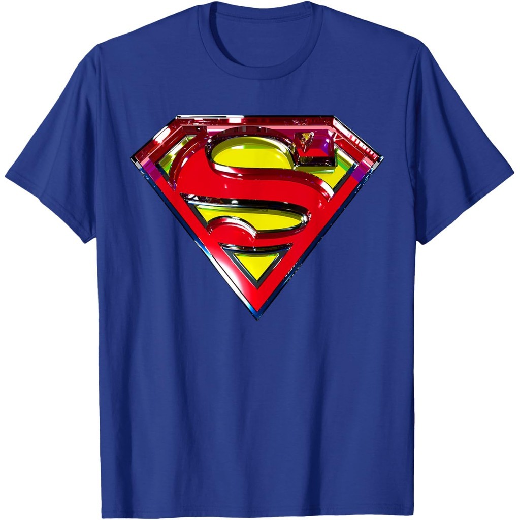 Baju Kaos  DC Superman Logo Glass T-Shirt