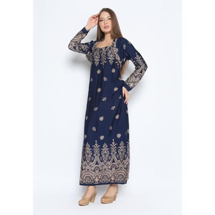 Adikusuma by Arjuna Weda Gamis Wanita R.039 - Biru Tua, M