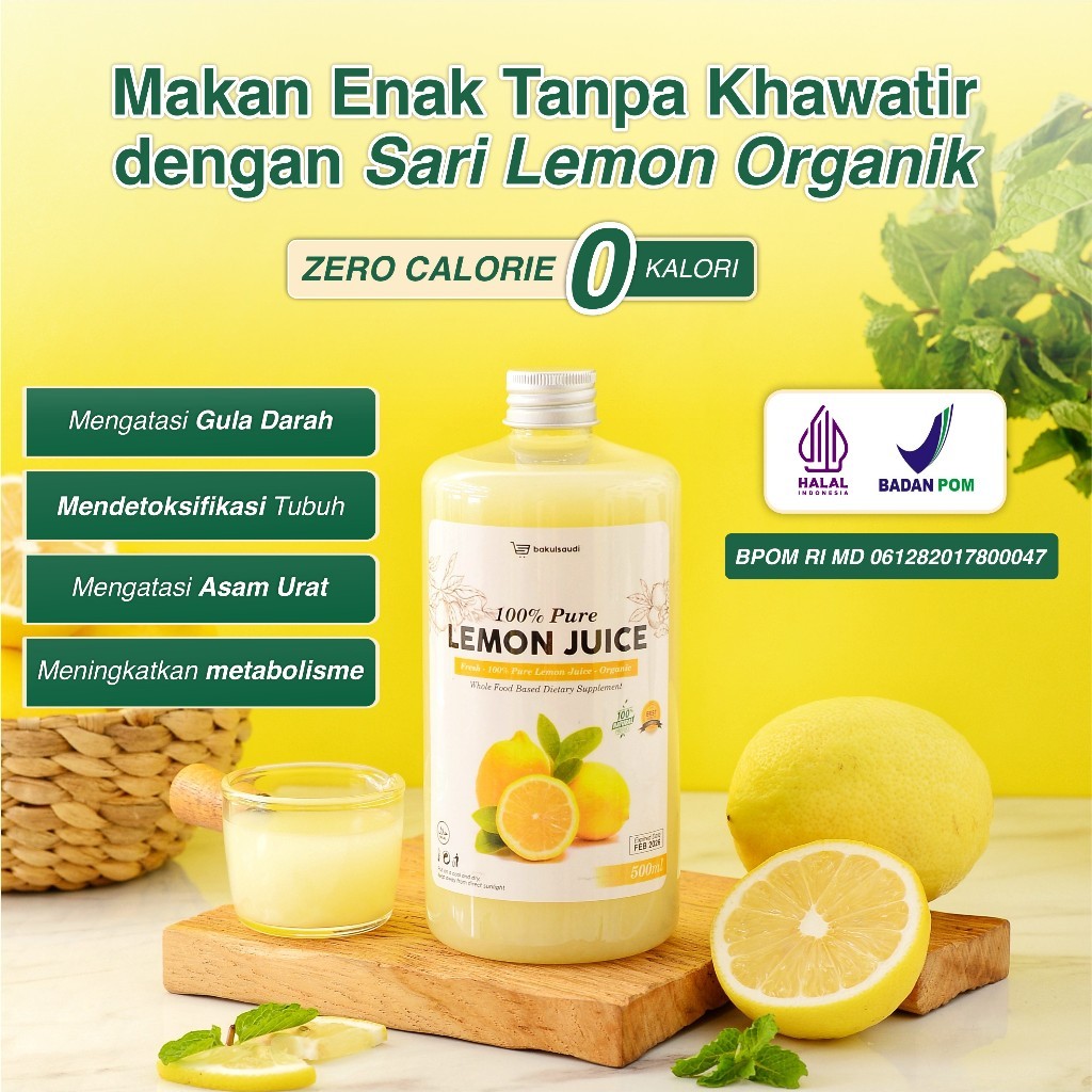 

Sari Lemon Organik Murni Asli 100% Fresh Alami / Jus Lemon Diet Detox / Pure Lemon Juice Organic