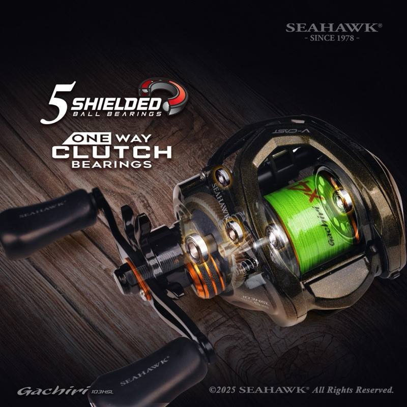 REEL BC SEAHAWK GACHIRI 103HSL ( FREE SENAR PE )