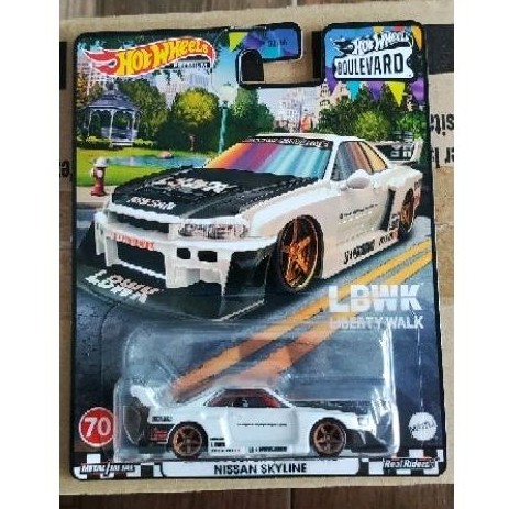hotwheels  R34 LBWK Putih  CO