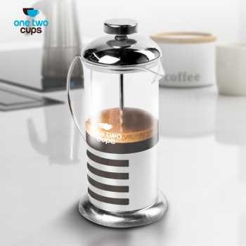

ORIGINAL One Two Cups Teko Kopi French Press Coffee Maker Pot 350ml Bean - KG72I