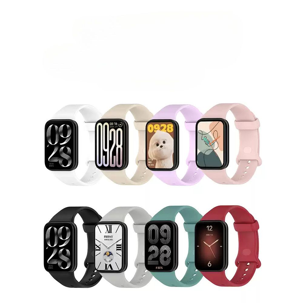 Soft Silicone Sport Band Strap for Xiaomi smart band 8 smart band 9 smart band 8 active smart band 8