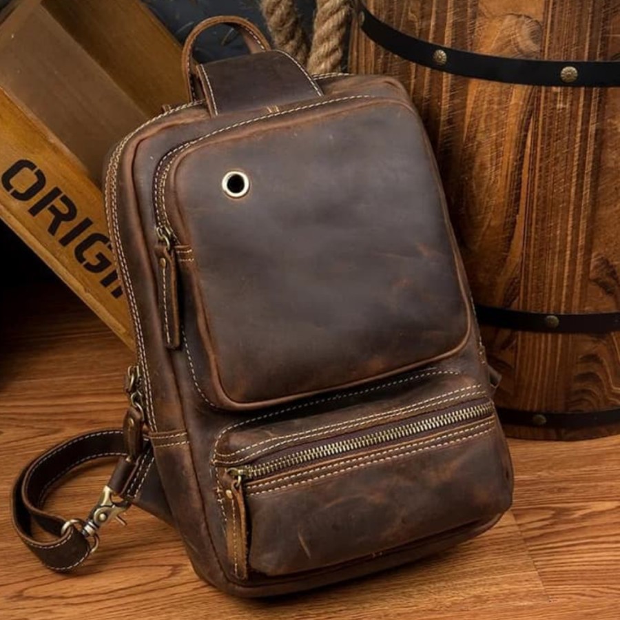 Tas KULIT pria / Kantong Hand Bag Kulit Garut - TAS Jinjing Kulit Pria