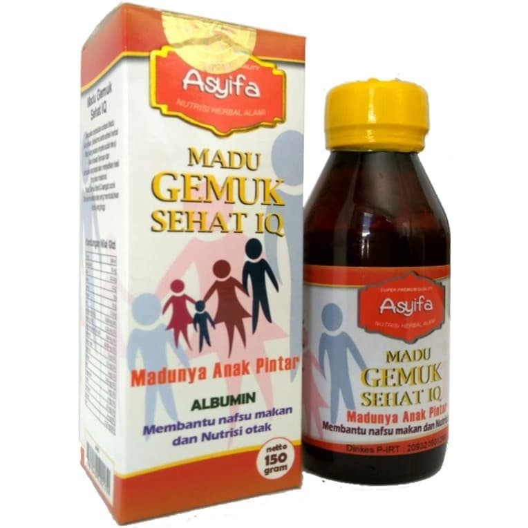 

MADU GEMUK DAN KECERDASAN IQ asyifaMADU GEMUK DAN KECERDASAN IQ madu anak albumin asyifa madu anak pintar madu penambah napsu makan anak