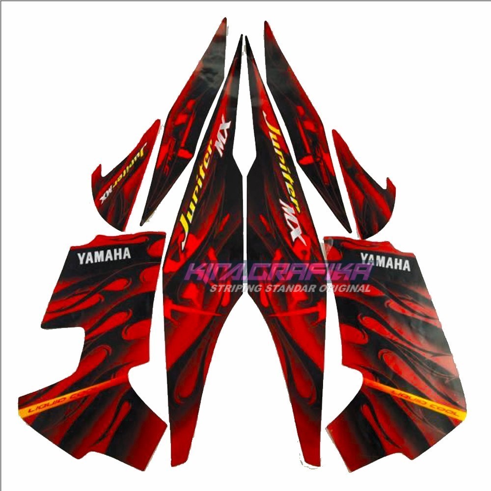 Stiker Striping Motor Yamaha Jupiter MX 135 2008 Stiker Bodi JUPITER MX 2008 MURAH BISA COD