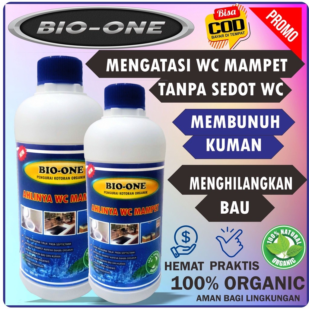 BIO ONE - (PAKET ISI 2) Obat Anti WC Penuh Mampet Paling AmpuhCO