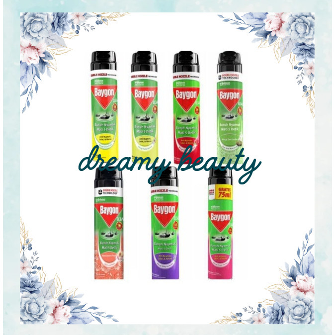 Baygon Aerosol 600ml Obat Nyamuk Baygon Spray Anti Nyamuk & Serangga