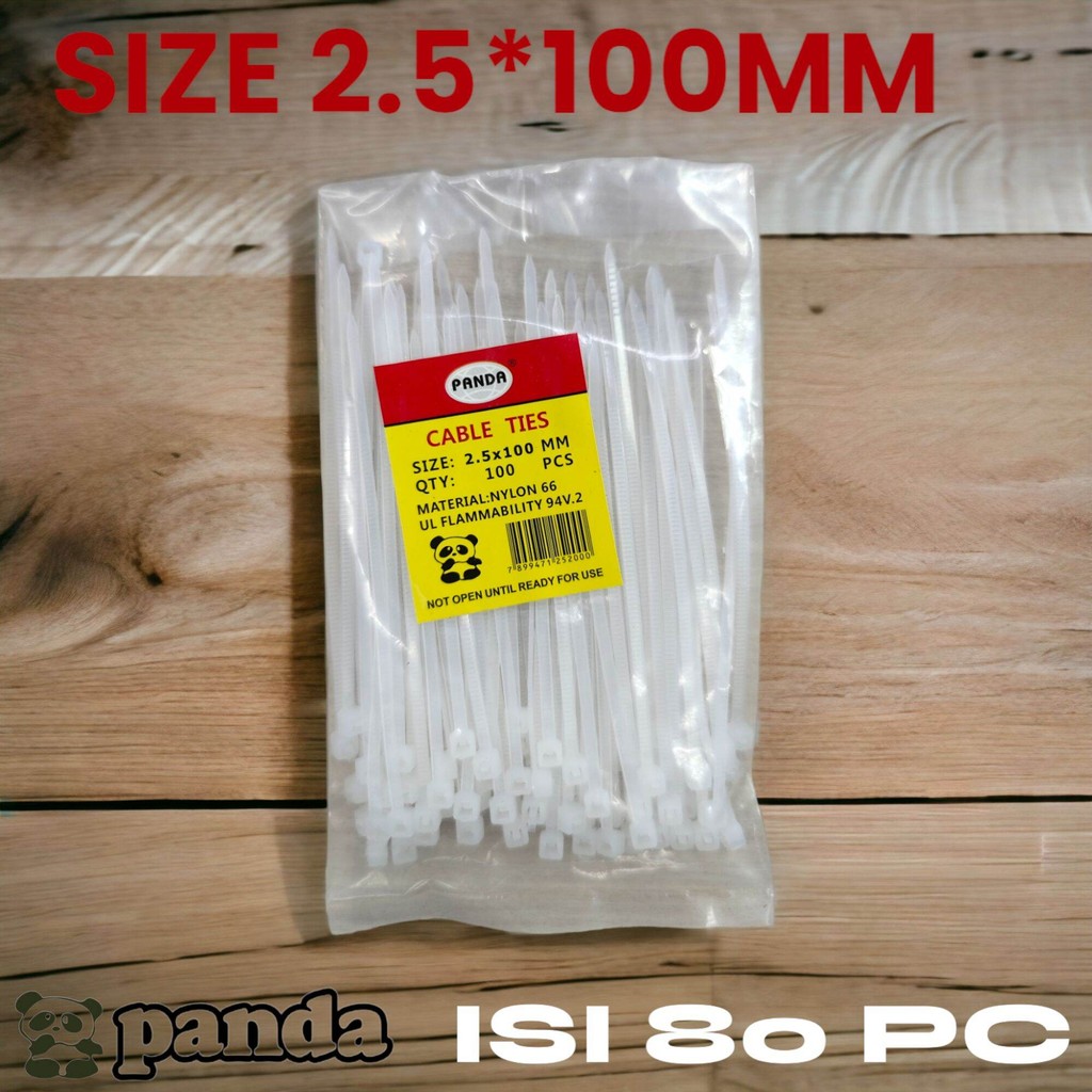 

KABEL TIES/CABLE TIES PANDA PUTIH UKURAN 2.5X100MM F9006W