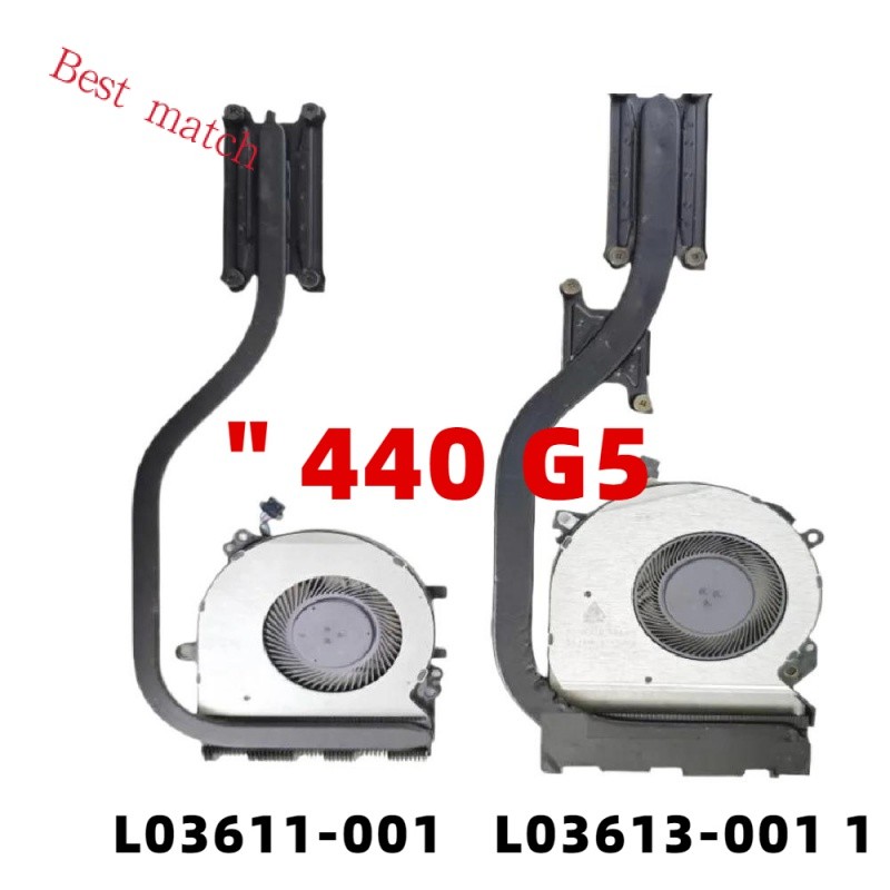 Genuine  For HP ProBook 14" 440 G5 Laptop CPU Cooling Heatsink FAN L03611-001 45X8BHSTP40 L03613-001