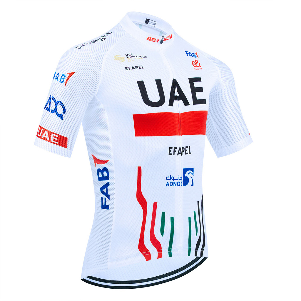 New White Cycling Jersey TEAM UAE Bike Vest Maillot Men Women Quick Dry Ropa Ciclismo Bicycle Jersey