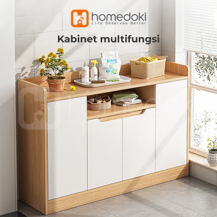 Lemari Dapur Minimalis/Kabinet Dapur/Lemari Piring/Lemari Multifungsi - Kayu